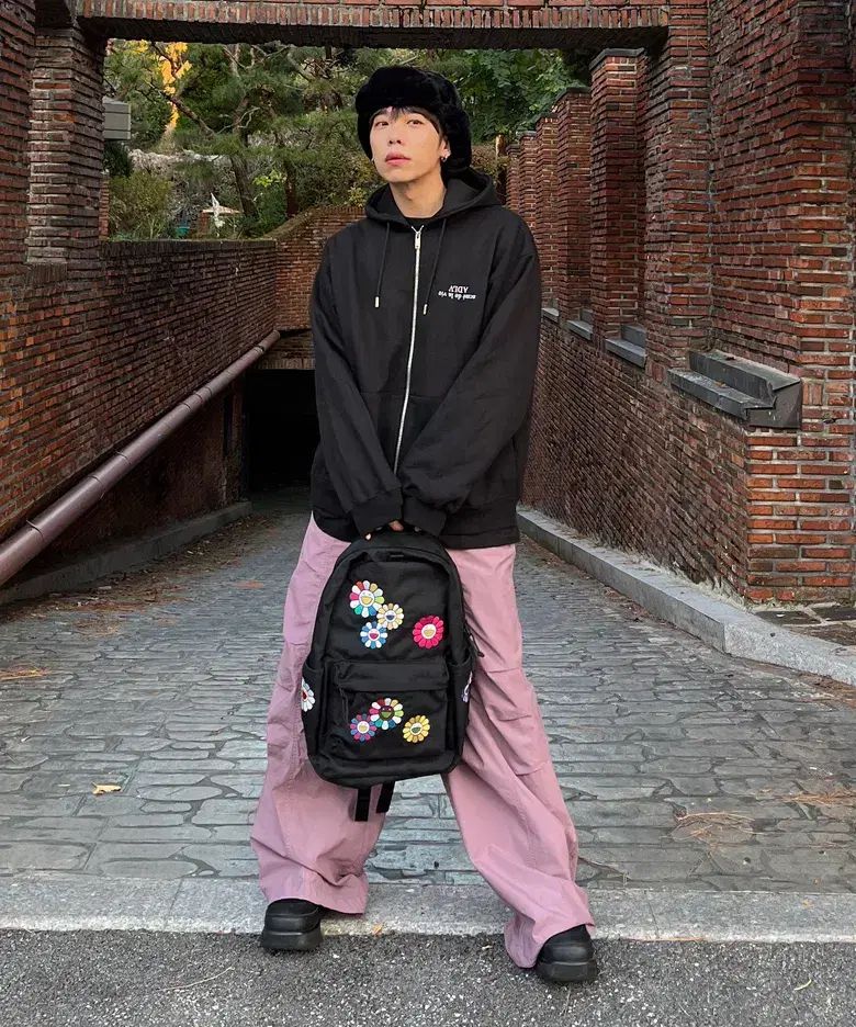 アッカム AKKAM 98 プリント ナイロンパンツ