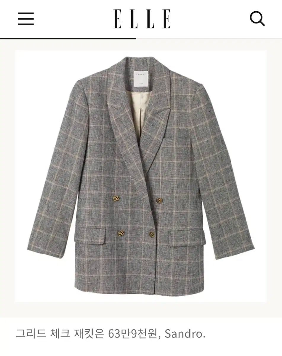 チェック ジャケット