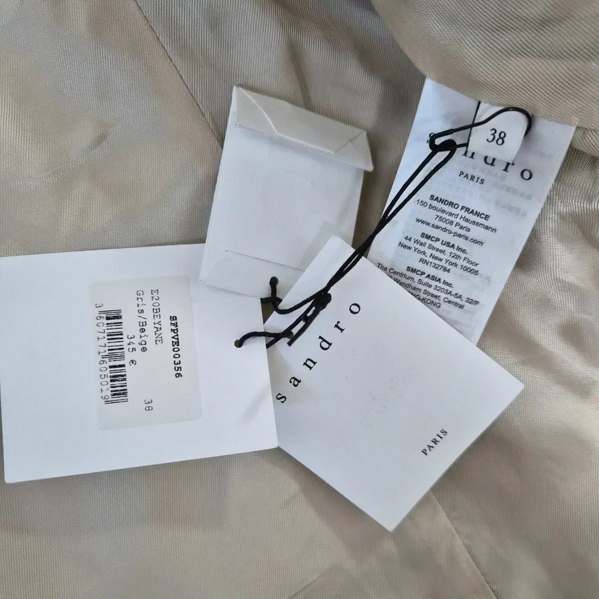  サンドロ レディース リネン チェック ジャケット ブレーザー スーツ その他 ビジネススーツ