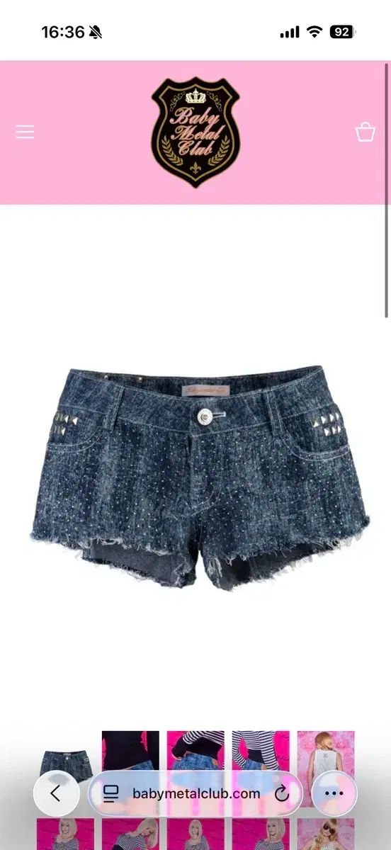ベイビーメタルクラブ トゥインクル TWINKLE スタッズ デニム ショーツ