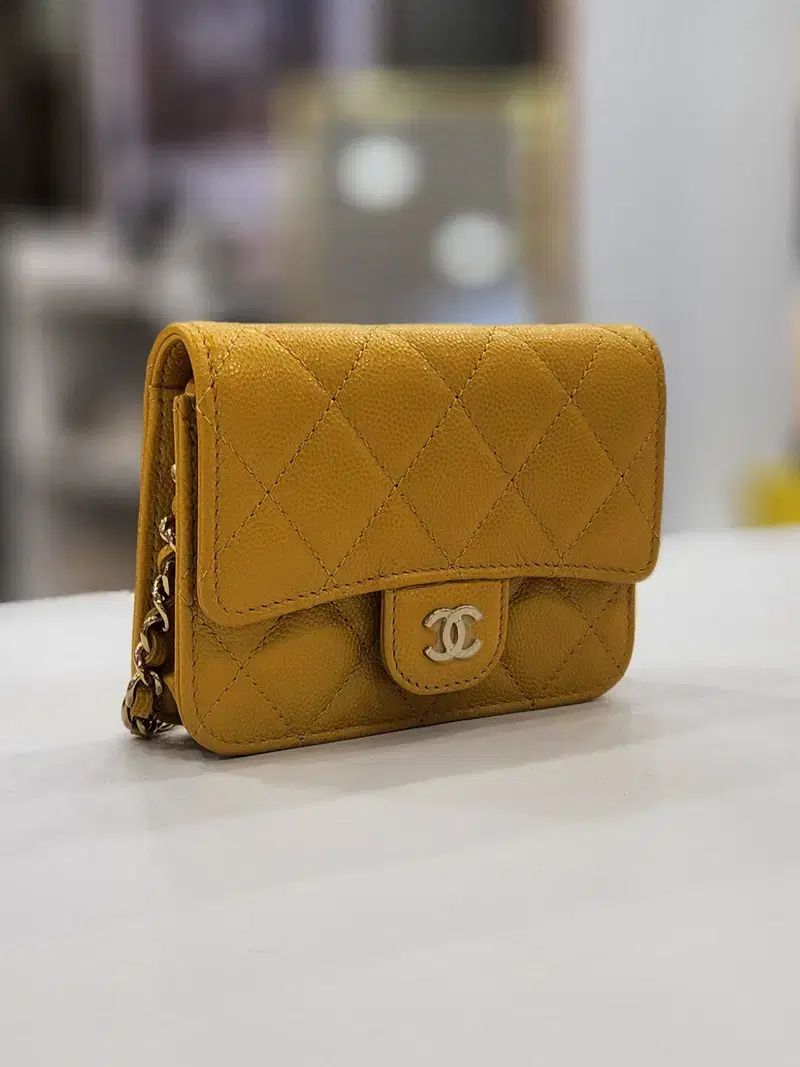 CHANEL Classic キャビア シルバー ミニ しゅごキャラ! 財布 付きチップ AP2727