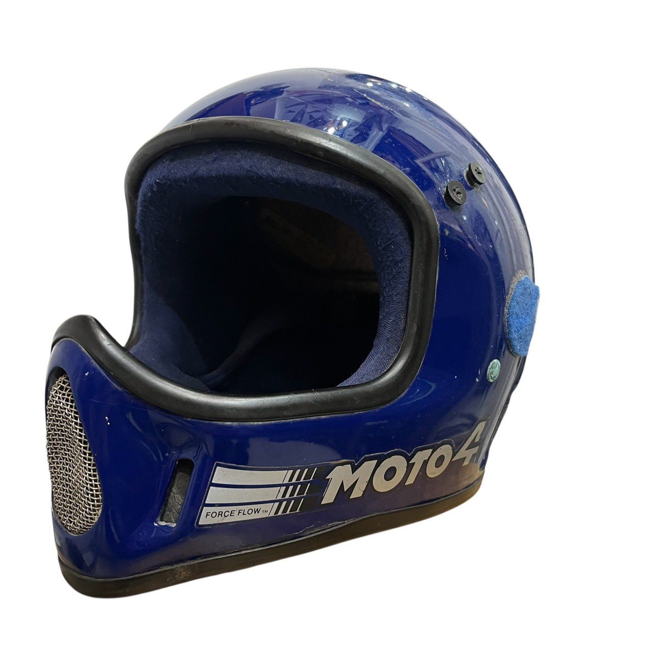 80s ビンテージ BELL MOTO4 フルフェイス ヘルメット ブルー 80年代 ヴィンテージ ベル バイカー モト4 オートバイ レーシング