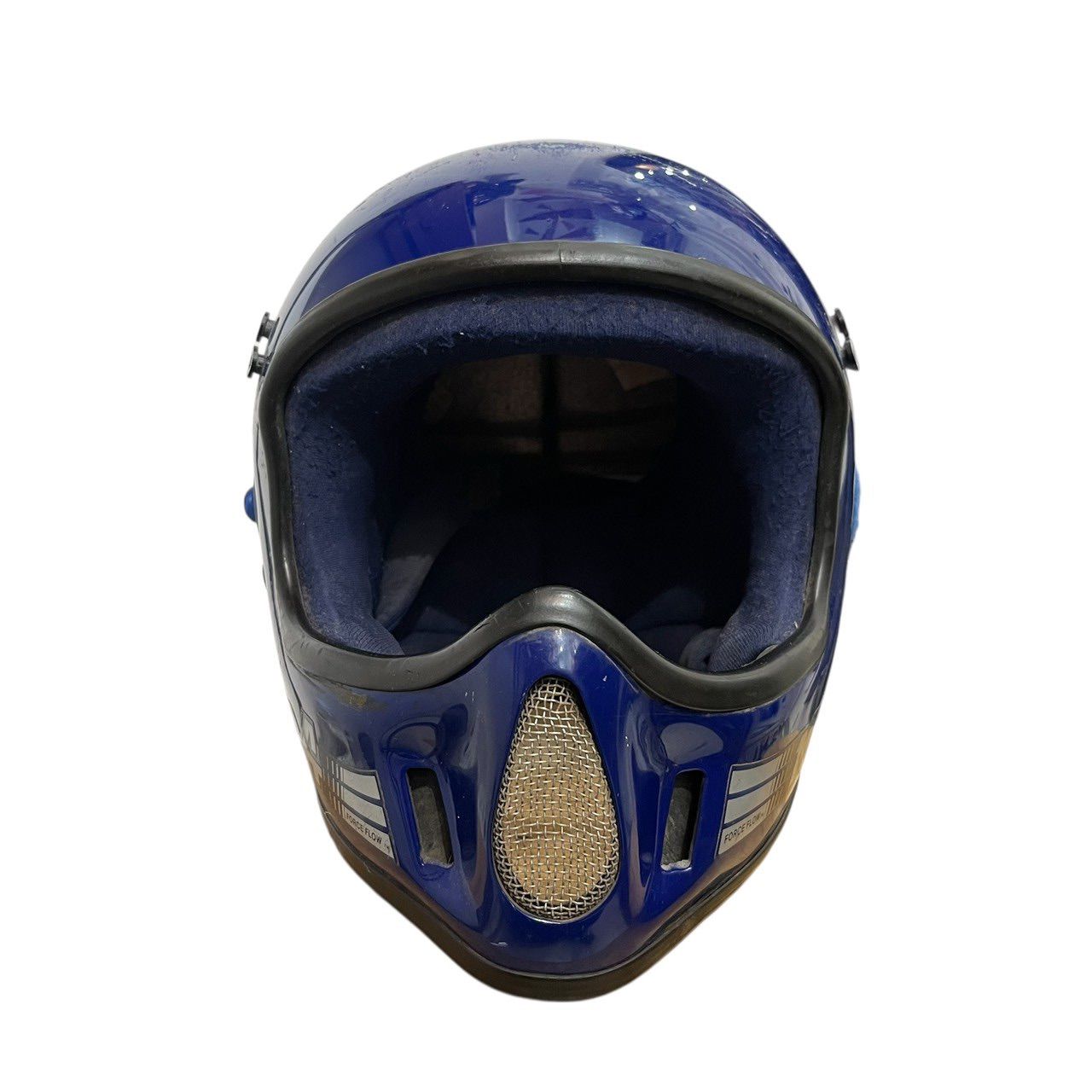 80 s ビンテージ BELL MOTO 4 フルフェイス ヘルメット ブルー 80年代 ヴィンテージ ベル バイカー モト4 オートバイ レーシング