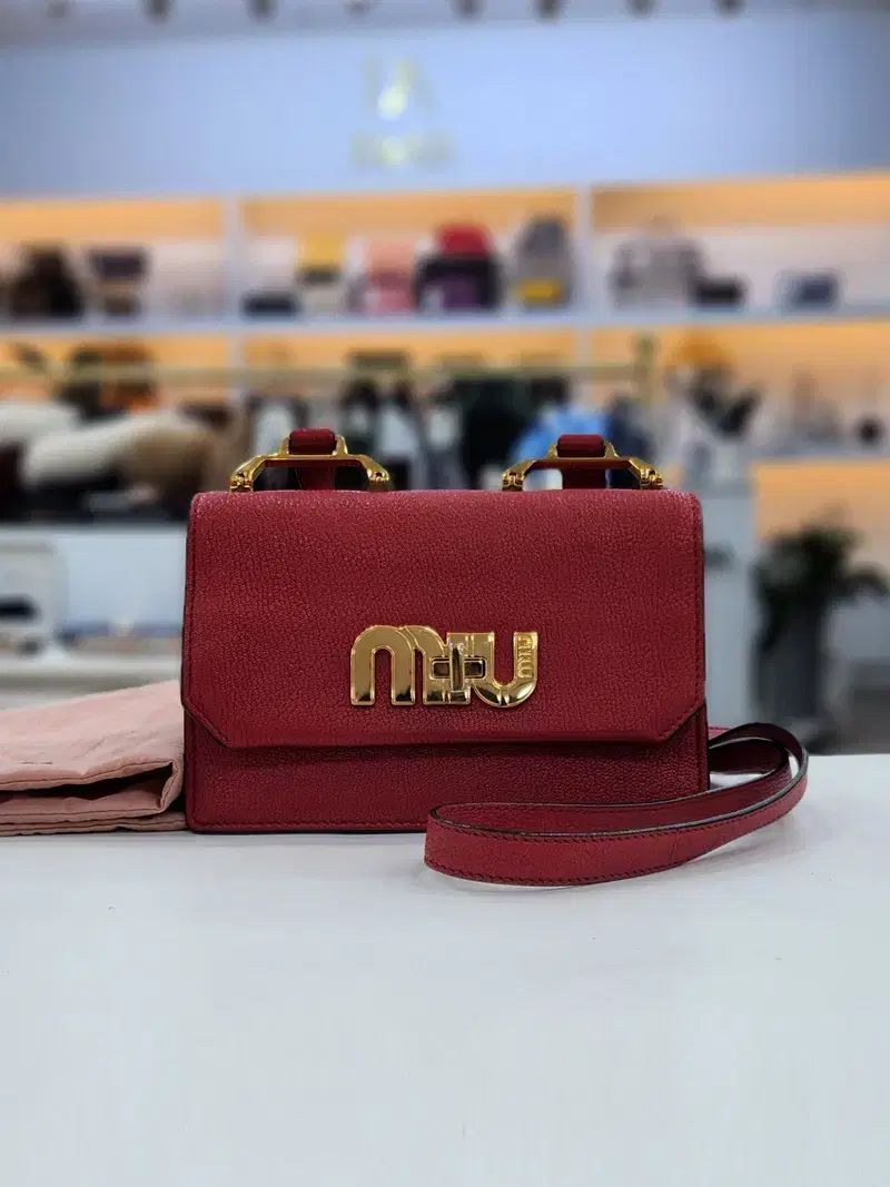 ミュウミュウ 麻 マドラス クロスバック 5BH087