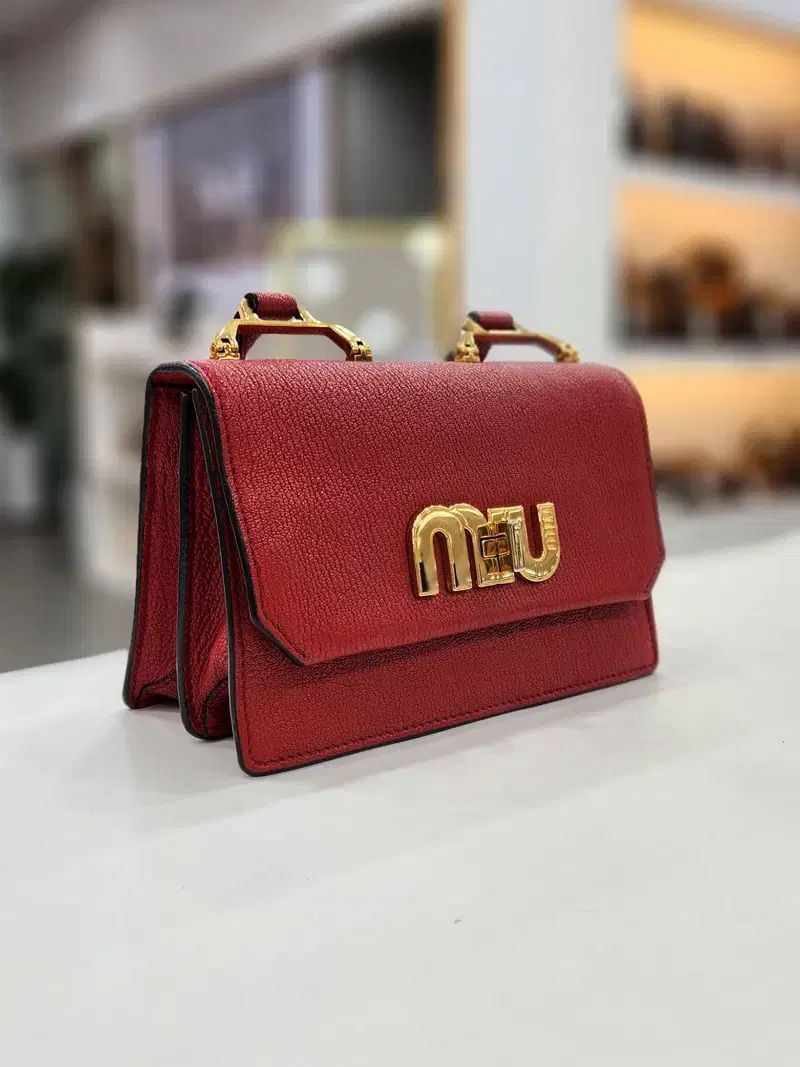 ミュウミュウ 麻 マドラス クロスバック 5BH087