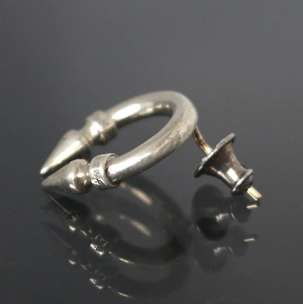 CHROME HEARTS 銀座店 クロムハーツ ダブル スパイク ピアス メンズ シルバー SV925 100814