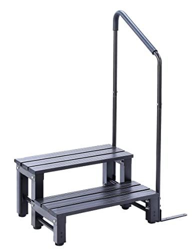 リビングアウト Living Out アルミステップ台 手すり付き 2段 ブラ