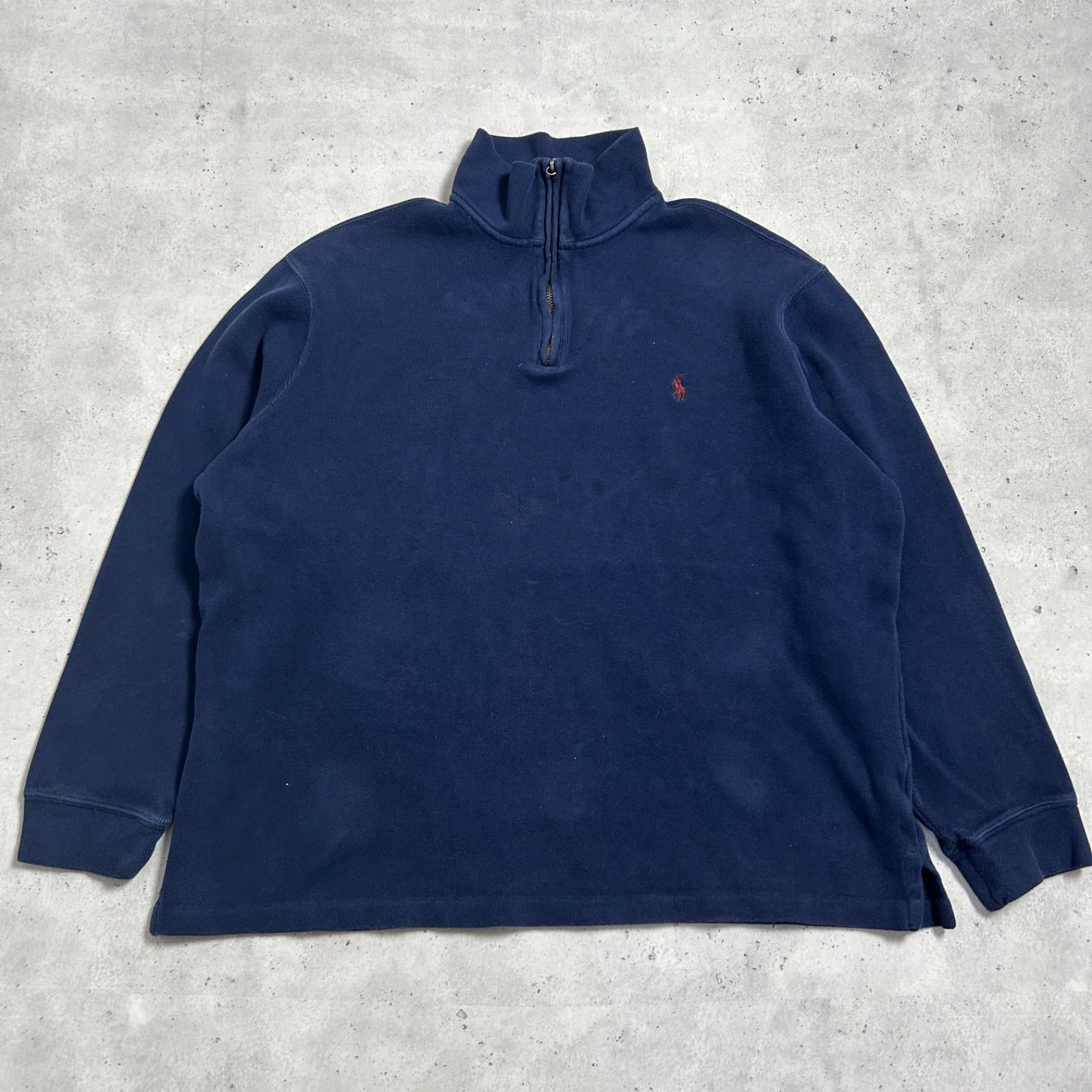 90s~ Polo Ralph Lauren ハーフジップ スウェット トレーナー 古着 