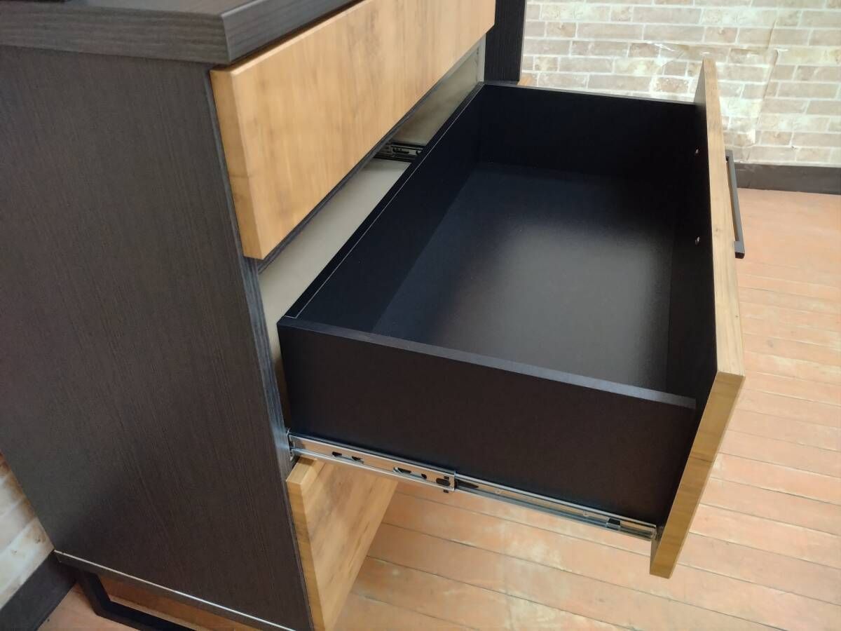 一部地域除く １２０レンジボード 食器棚 アイアン 引き戸 上部高さ調整 国産品 NEXPOTALLINN_EU