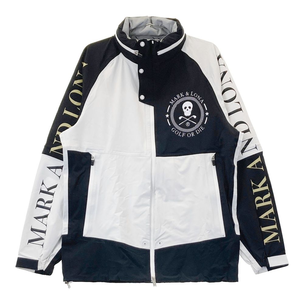 サイズ 48 MARK-LONA マークアンドロナ 2WAY フード付きレインジャケット ブラック系 240101547884 ゴルフウェア メンズ ストスト