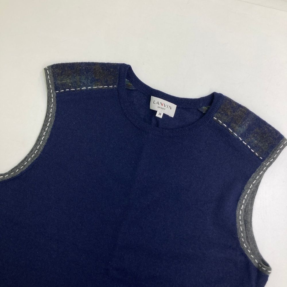 サイズ：38 LANVIN SPORT ランバン スポール ウール ニットベスト