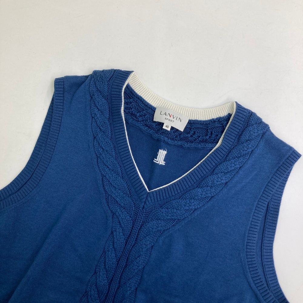 LANVIN SPORT ランバンスポール　ダウンベスト　40 ランバン スポール LANVIN SPORT ドロップショルダーフーディベスト