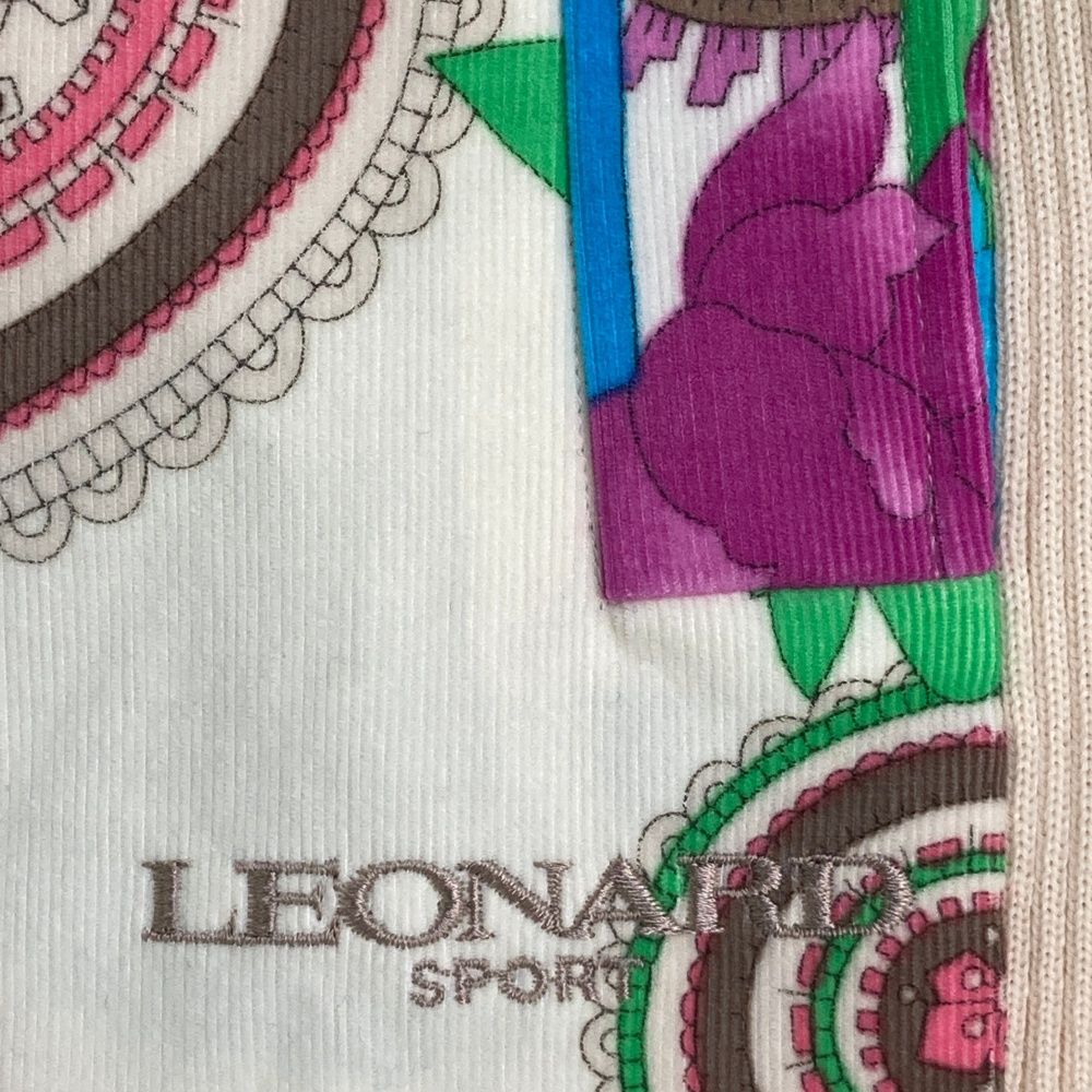 サイズ：38 LEONARD SPORT レオナール スポーツ ニットベスト 切替 総