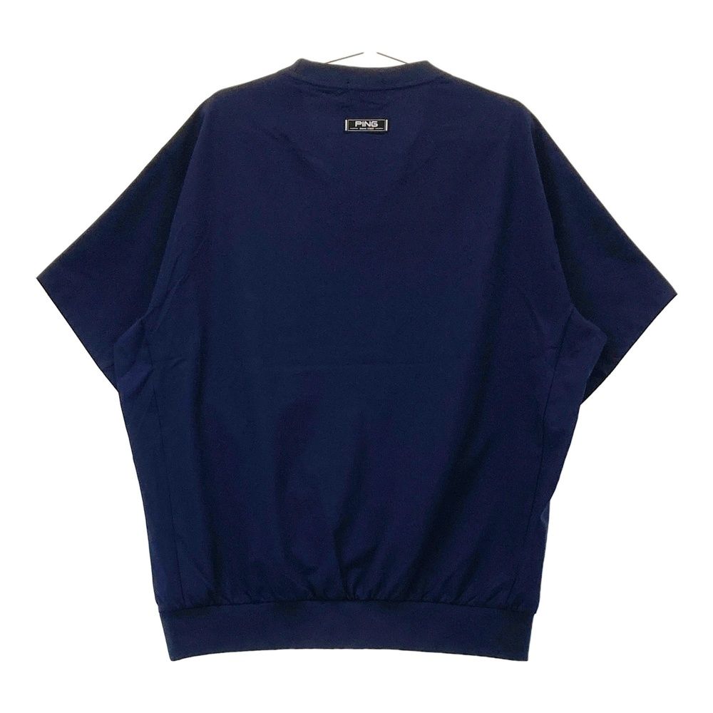 サイズ L PING ピン モデル 半袖 スニードジャケット ブルゾン ネイビー系 240101548398 ゴルフウェア メンズ ストスト
