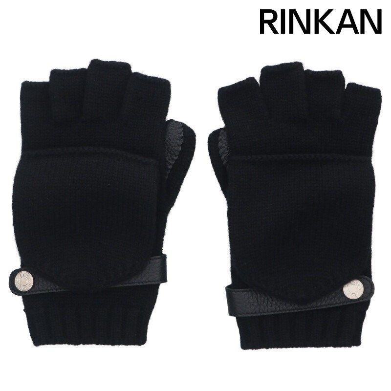 エルメス カシミアフィンガーレス手袋 メンズ M