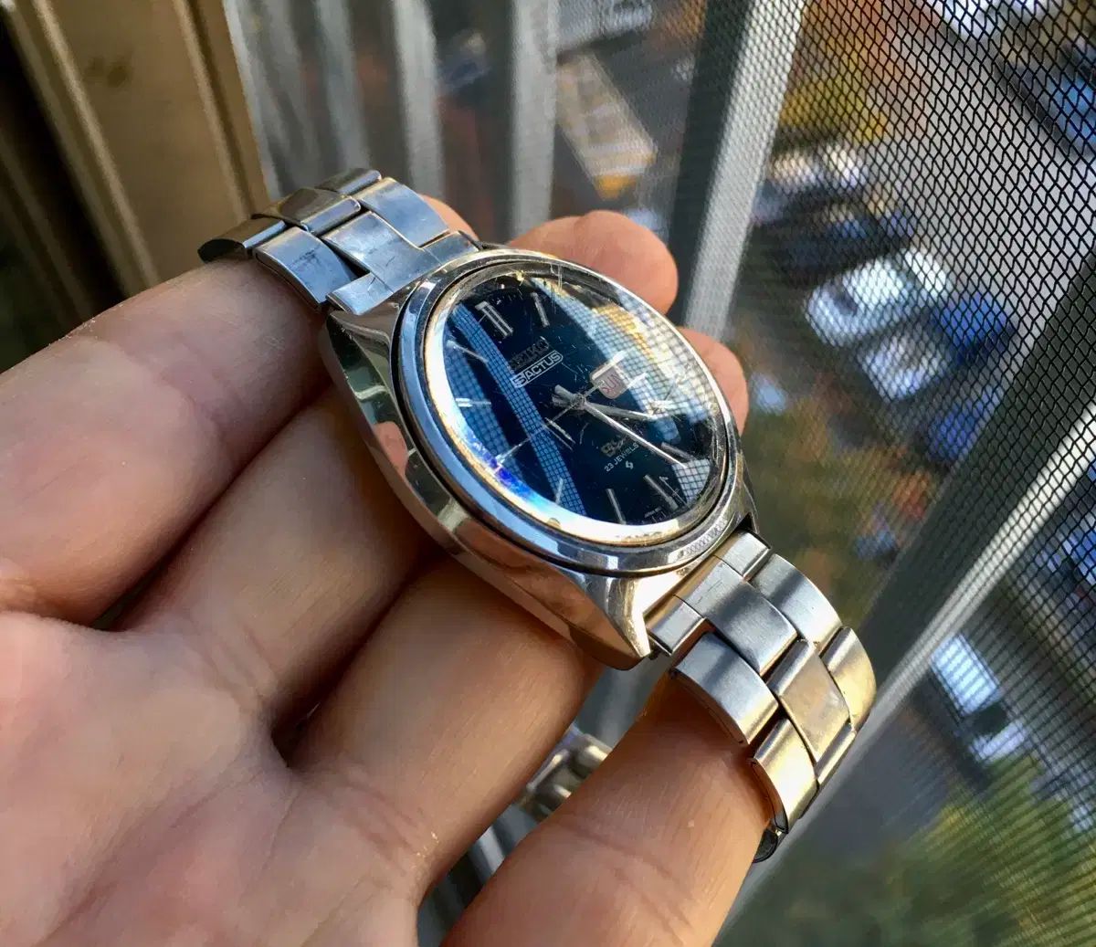 SEIKO 5 アクティス オート デニム 판 時計 ダウン 安価