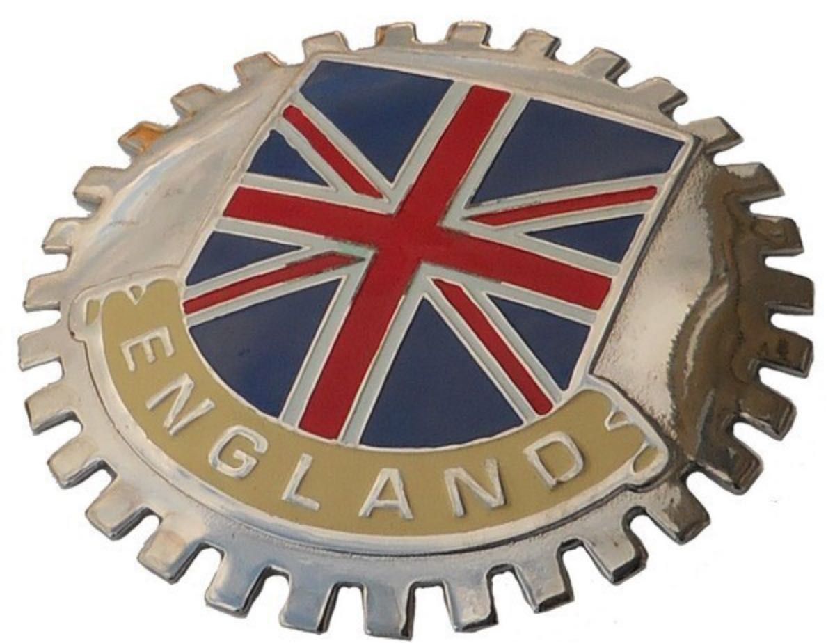 ローバー ミニ イギリス 国旗 ユニオンジャック イングランド グリル バッジ カーバッジ