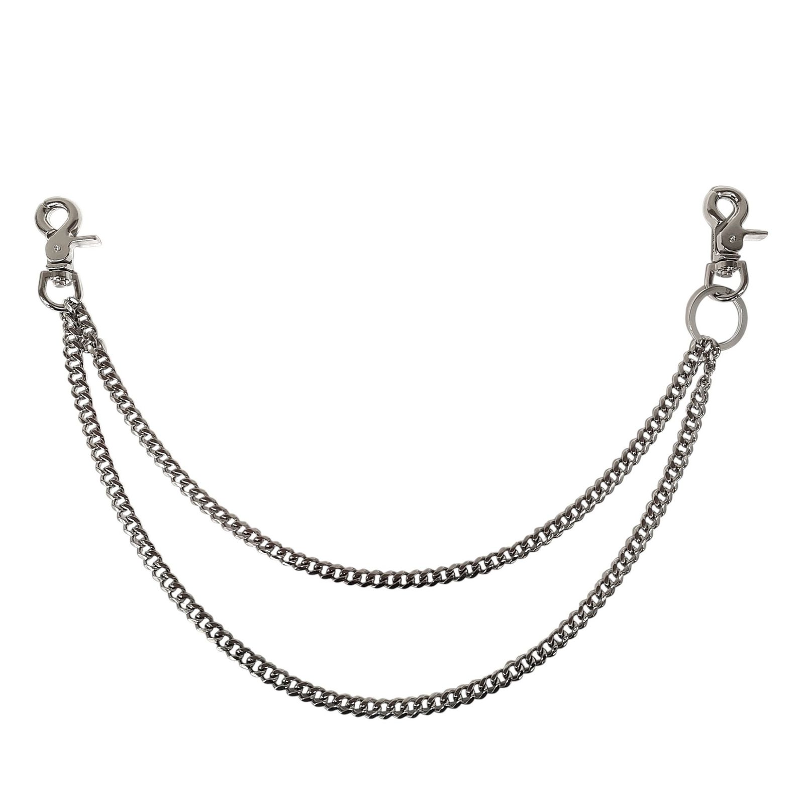 FILTH フィルス 25FW TINY CUBAN DOUBLE CHAIN SIL ダブル ウォレット チェーン FL252AC-04-SIL OS シルバー