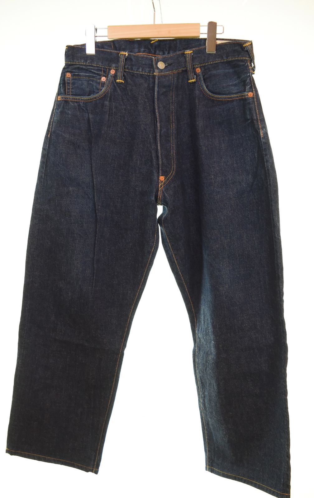 エヴィス EVISU Lot 2001 NO2 KAMOMEカモメ プリント デニム パンツ 35