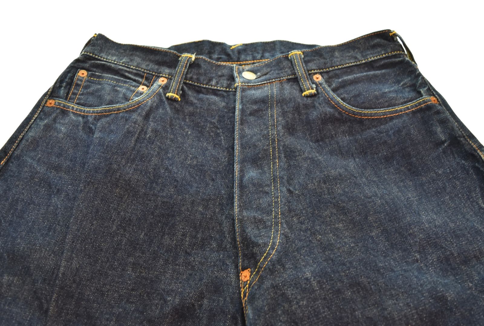 エヴィス EVISU Lot 2001 NO2 KAMOMEカモメ プリント デニム パンツ 35