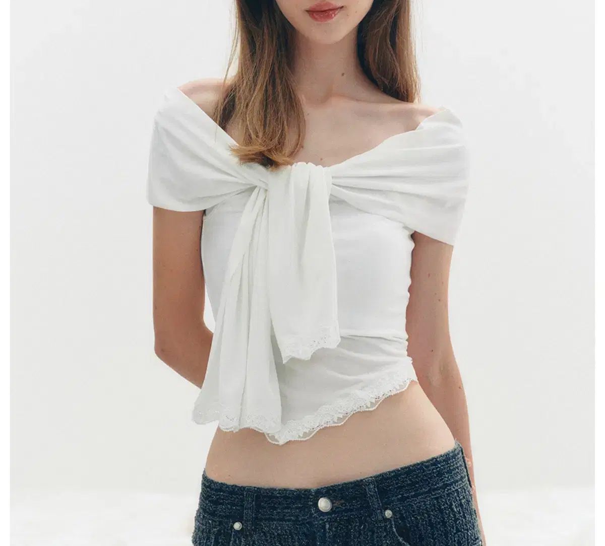 THETIS レース オフショルダー