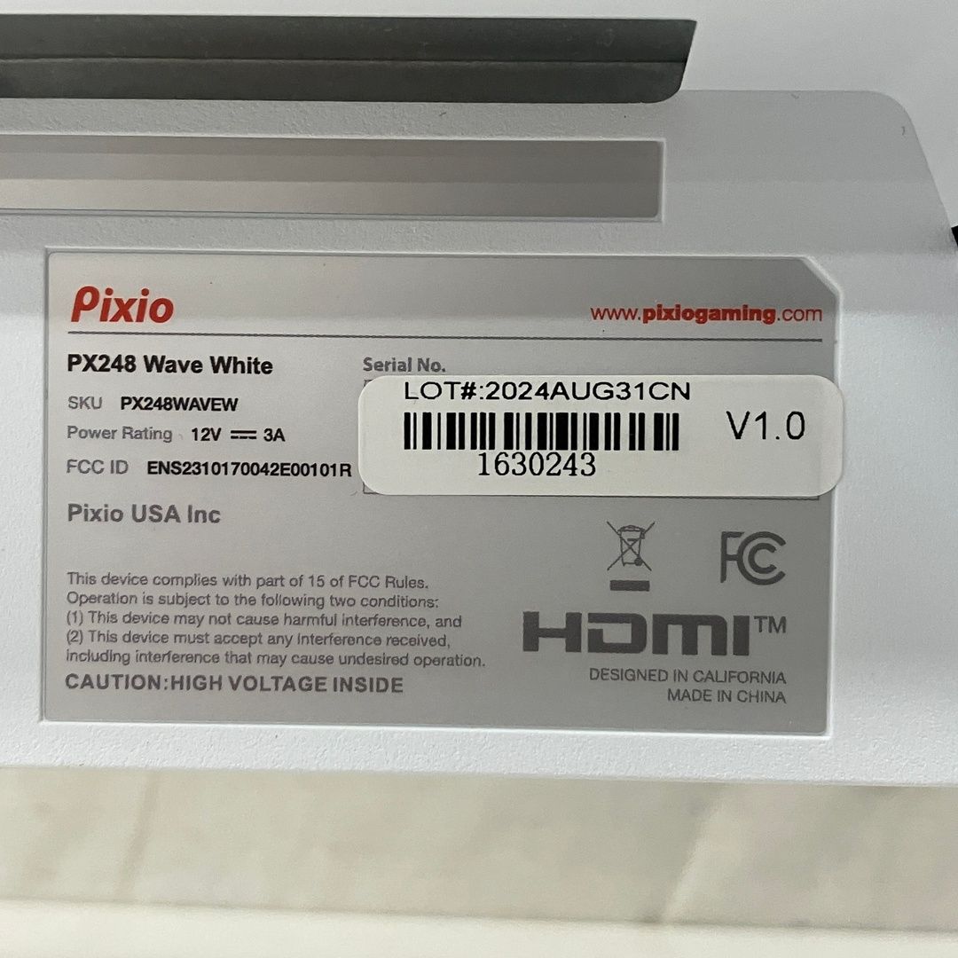 Pixio PX248 Wave White 液晶ゲーミングモニター 23.8インチ 製 ディスプレイ PC周辺 S10579023 MEBLE-SODAR_PL