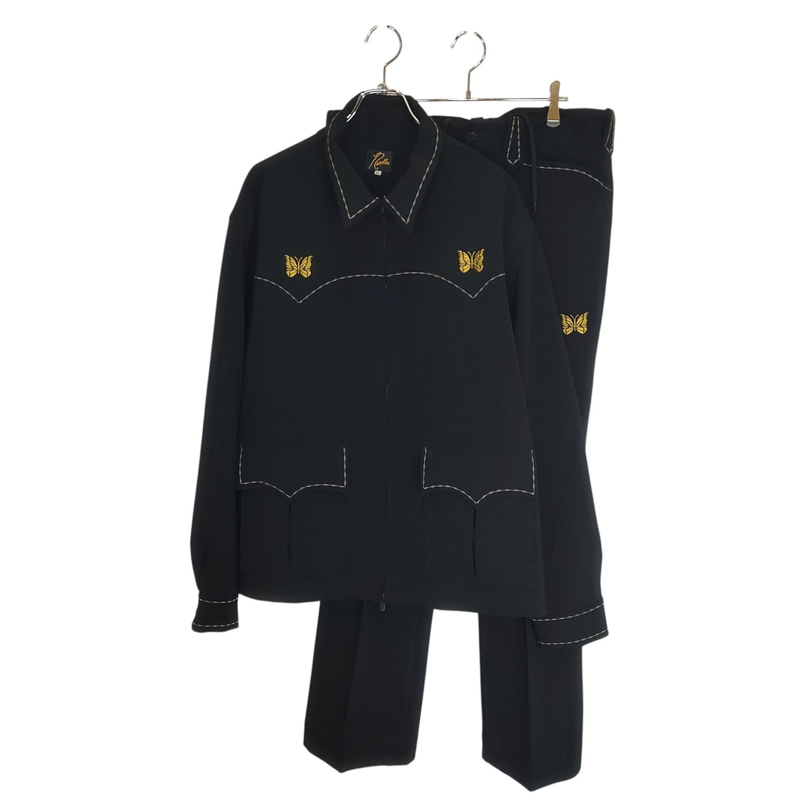 Needles ニードルス 23AW Western Sport Jacket Leisure Pant セットアップ NS148 NS149 ジャケットXL パンツL ブラック メンズ
