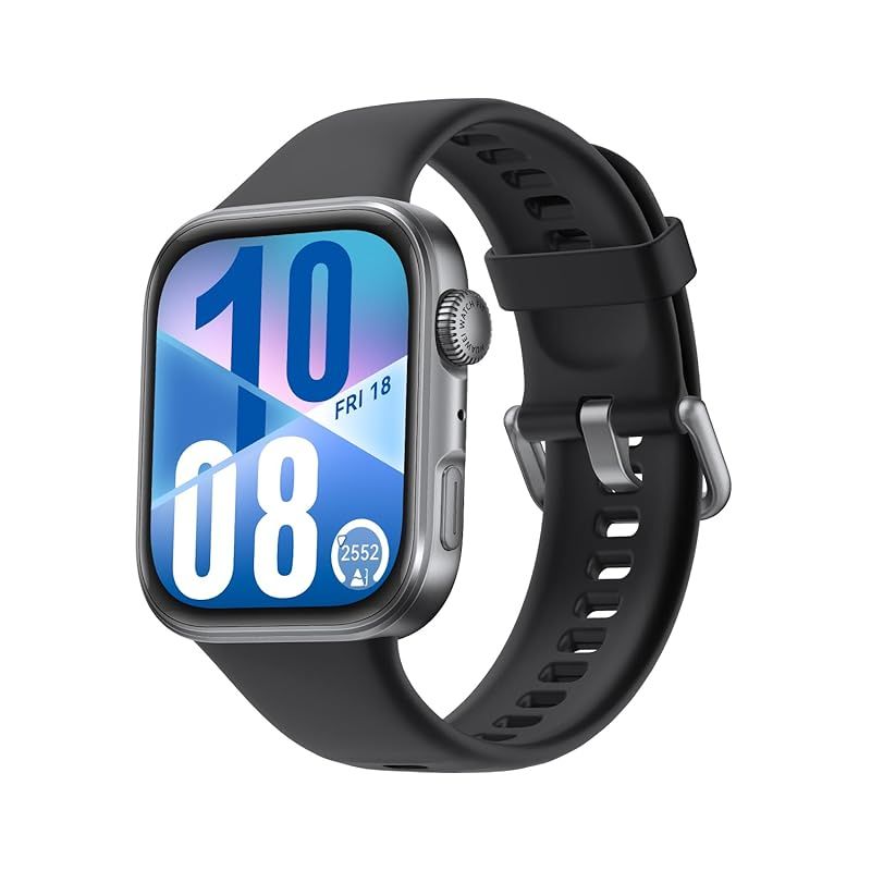 HUAWEI WATCH FIT 4 スマートウォッチ 薄型軽量 1 82インチ大画面 アウトドアに適した気圧計と測位システム 通知 フィットネス ヘルストラッカー 情緒測定 10日間ロングバッテリー iOS Android ブラック 0