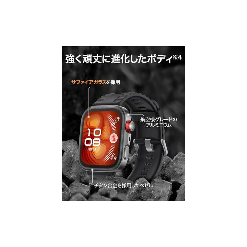 HUAWEI WATCH FIT 4 Pro スマートウォッチ 薄型軽量 ゴルフ機能 アウトドアに適した気圧計と測位システム 1.82インチ3000nitsディスプレイ サファイアガラス チタン合金ベゼル 10日間ロングバッテリー iOS Android対 1 WWW_OPDRERGINERDOGAN_COM