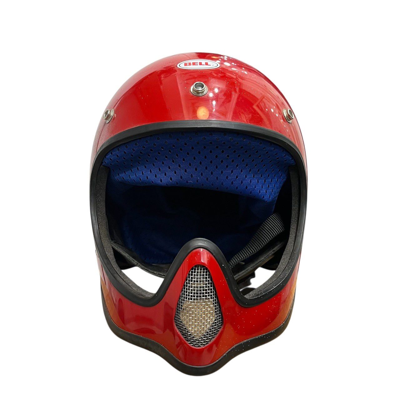 70 s ビンテージ BELL フルフェイス ヘルメット レッド M 70年代 ヴィンテージ ベル バイカー オートバイ レーシング