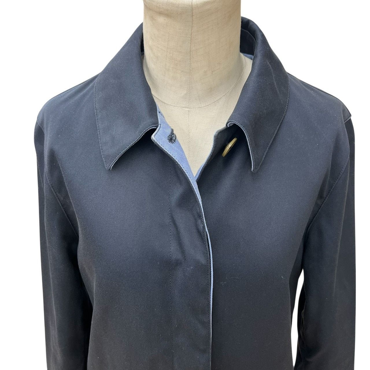 RALPH LAUREN ラルフローレン ステンカラーコート ネイビー系