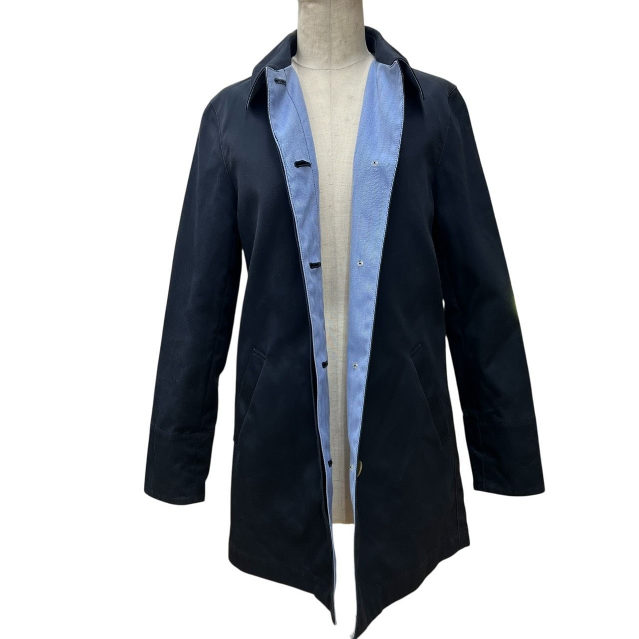 RALPH LAUREN ラルフローレン ステンカラーコート ネイビー系