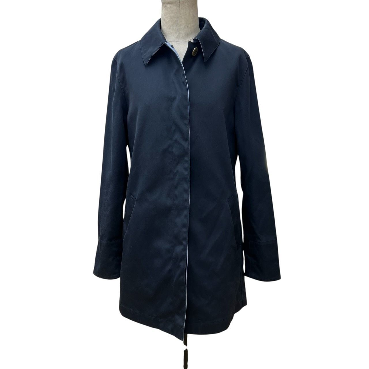 RALPH LAUREN ラルフローレン ステンカラーコート ネイビー系