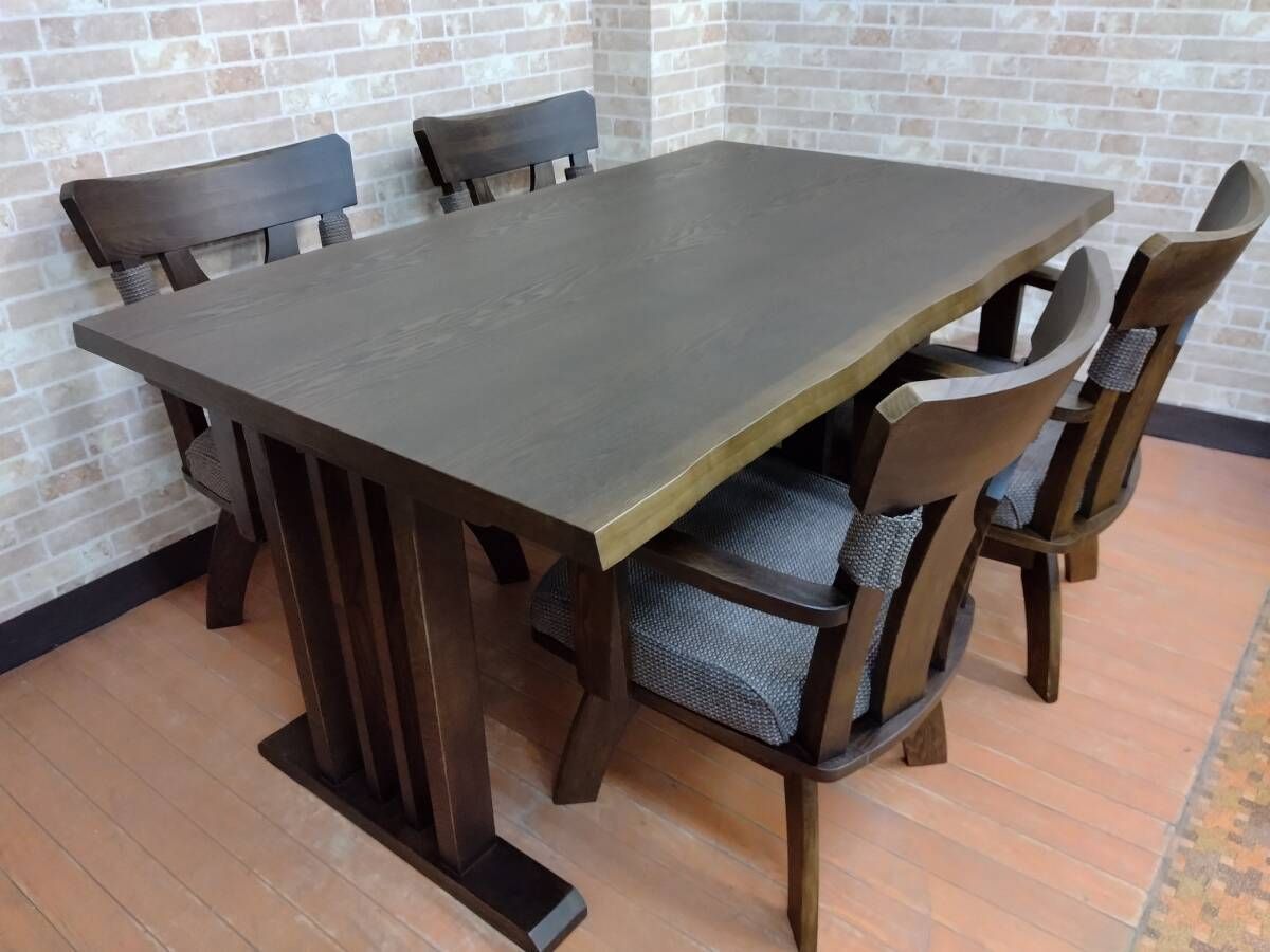 一部地域除く 和風 食卓テーブル５点セット コハル 品