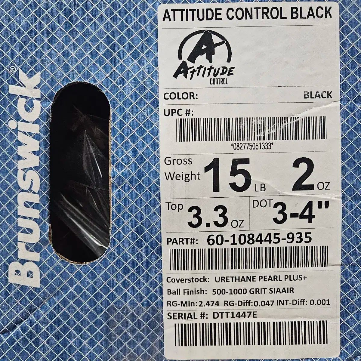 ボーリング ブラスウィック アティチュード コントロール ブラック 15p