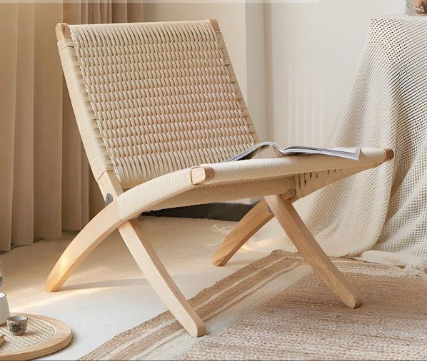 リビングチェア おしゃれ ラウンジチェア 北欧 キューバチェア フォールディング チェア 椅子 木製 デザイナーズチェア モダン ブラック