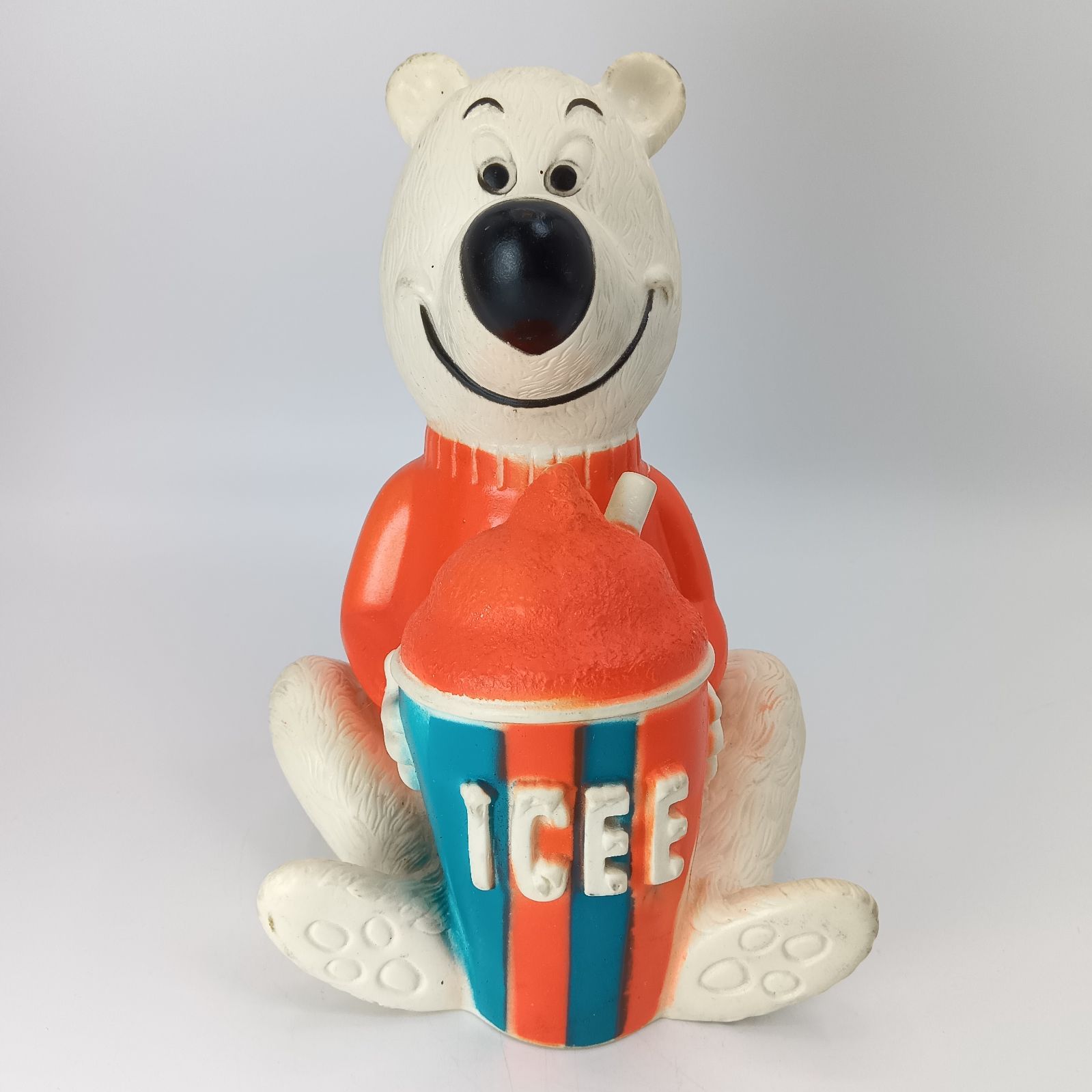 最終値下げ　70年代ヴィンテージ　ICEE ソフビ貯金箱　アイシーベア　10 70年代ヴィンテージ ICEE ソフビ貯金箱 アイシーベア バンク Amazon.co