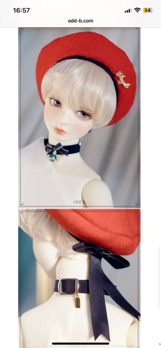 Odd IN 球体関節人形 ベレー帽 節約 + チョーカーセット Dear Darling
