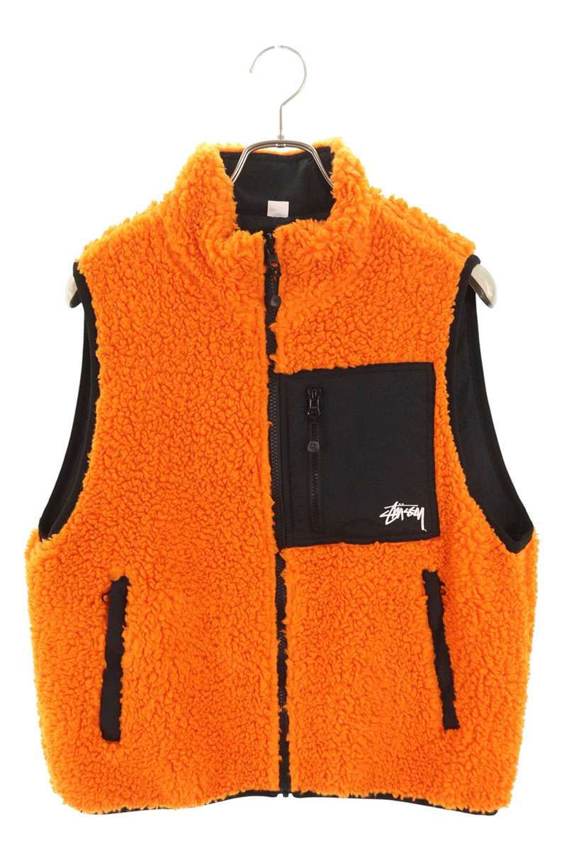ステューシー リバーシブルボアベスト 節約 メンズ S STUSSY