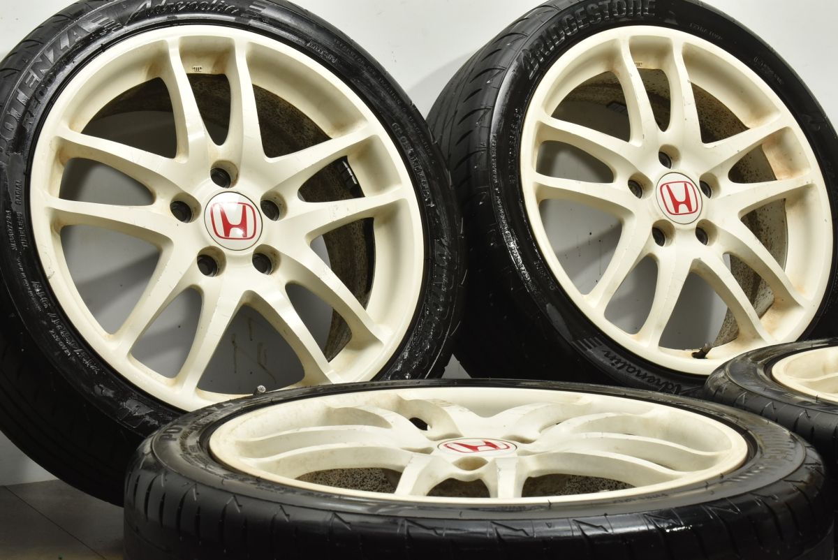 ホンダ DC 5 インテグラ タイプR 17 in 7 J 60 PCD 114 3 ブリヂストン ポテンザ RE 004 215 45 R ノーマル戻し 交換用 可