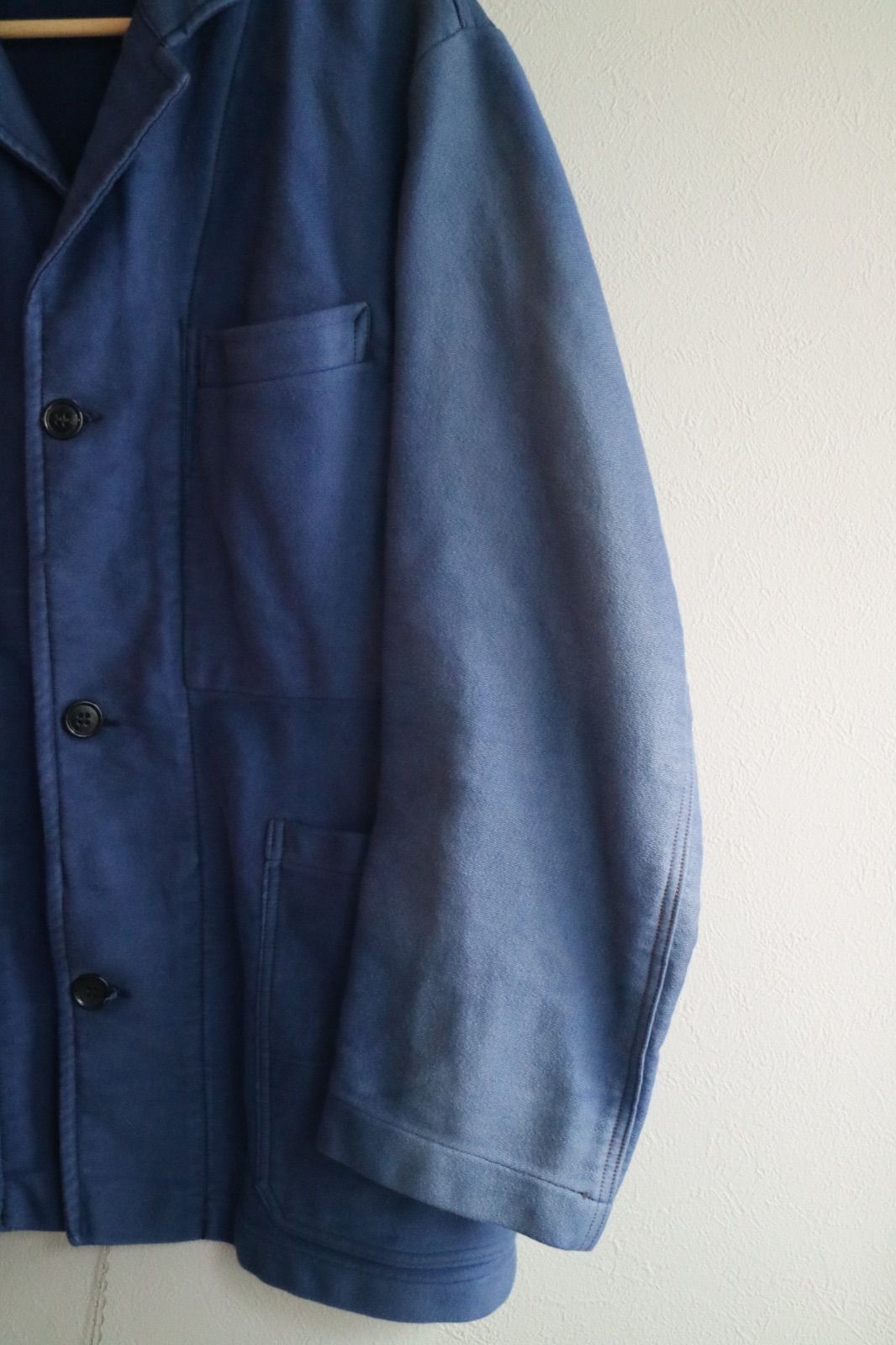 ヴィンテージ　Euroモールスキンジャケット pionier “ euro moleskin work jacket 70'-80's . size 54 L位 ¥8.900
