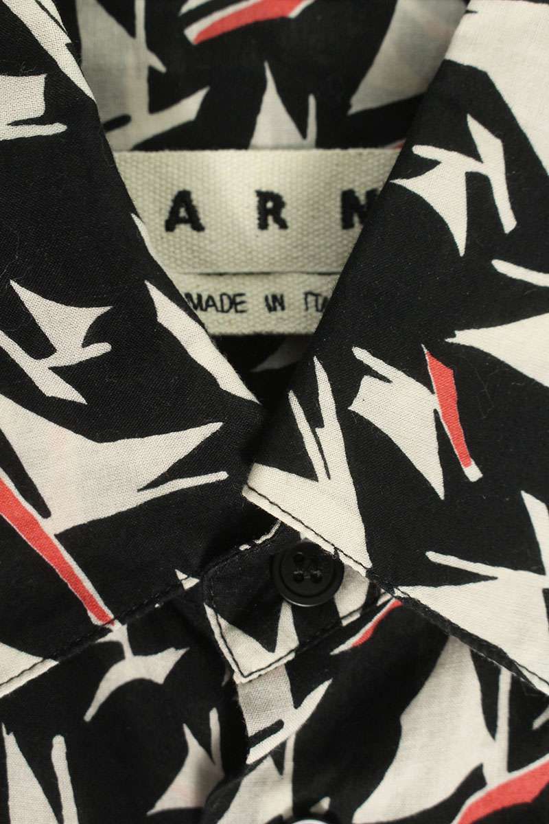 マルニ 18SS M05DL0132 総柄コットン長袖シャツ メンズ 46 - メルカリ