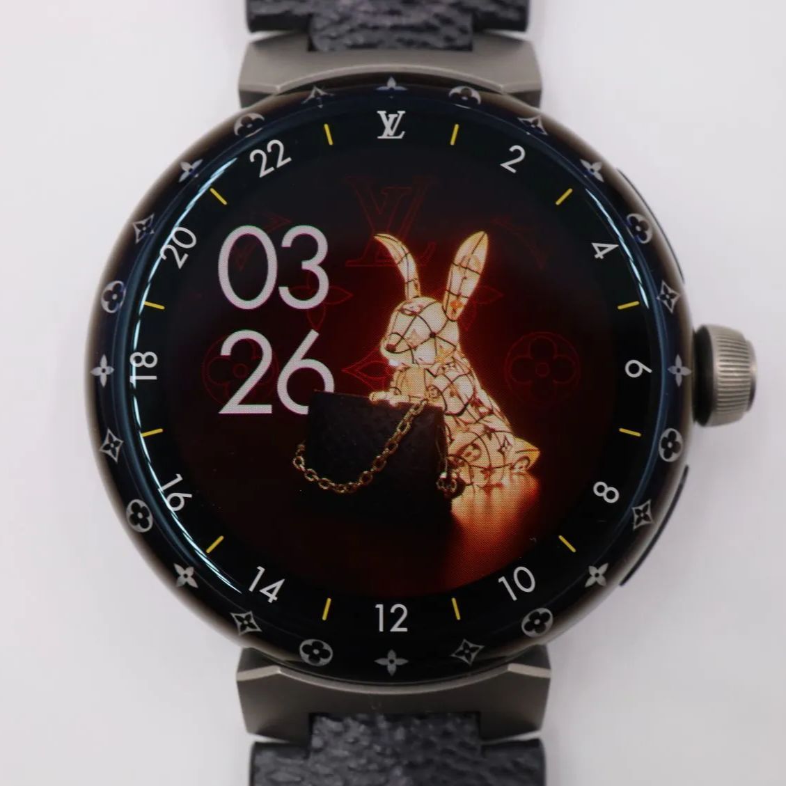 A ルイヴィトン タンブールホライゾンV 3 アップライト マットブラック 黒