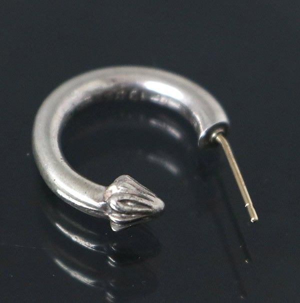 CHROME HEARTS 銀座店 クロムハーツ プレーン フープ ピアス メンズ シルバー SV925 100955