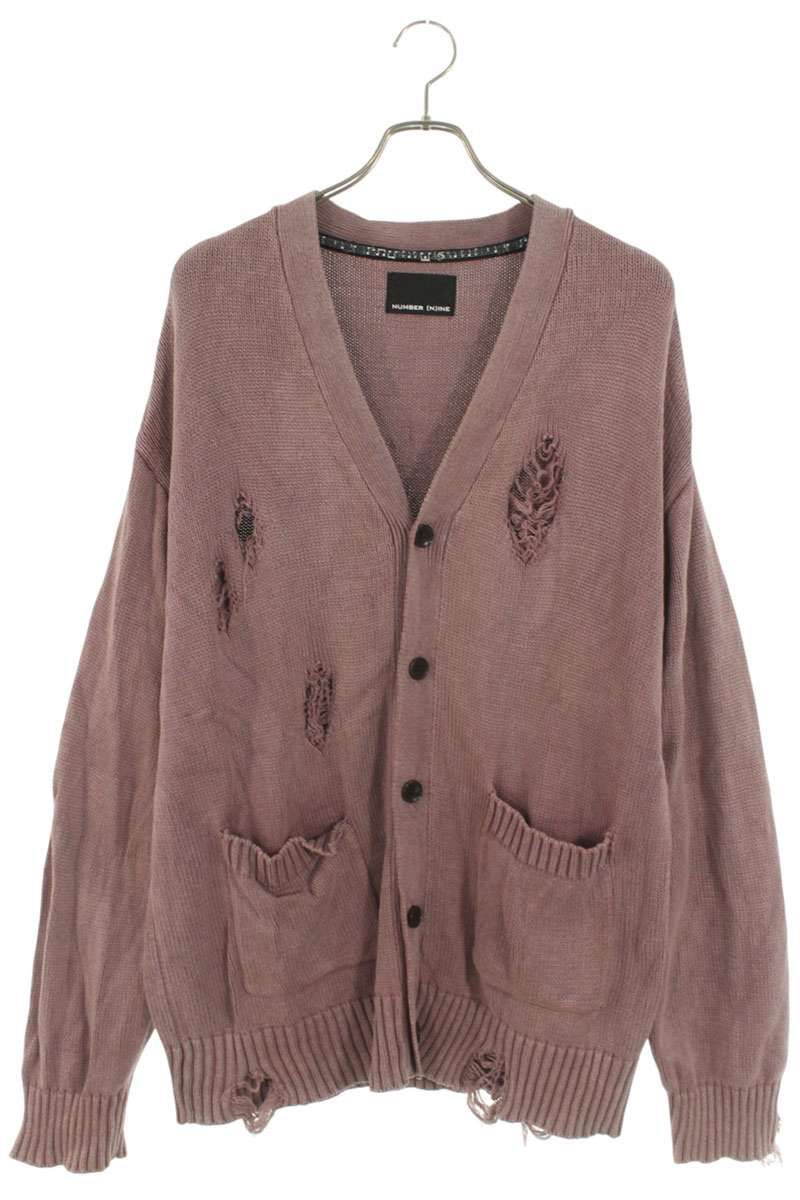 ナンバーナイン デストロイ加工カーディガン メンズ 4