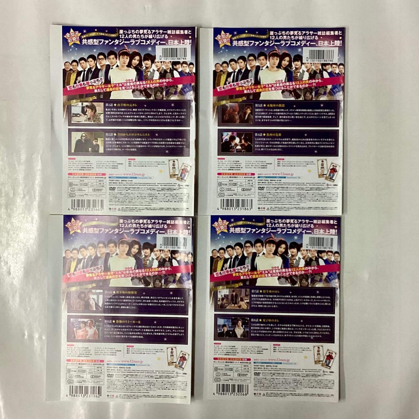 韓流ドラマ ツインセット⑦ 1年に12人の男 全8巻+ラブレイン 全10巻