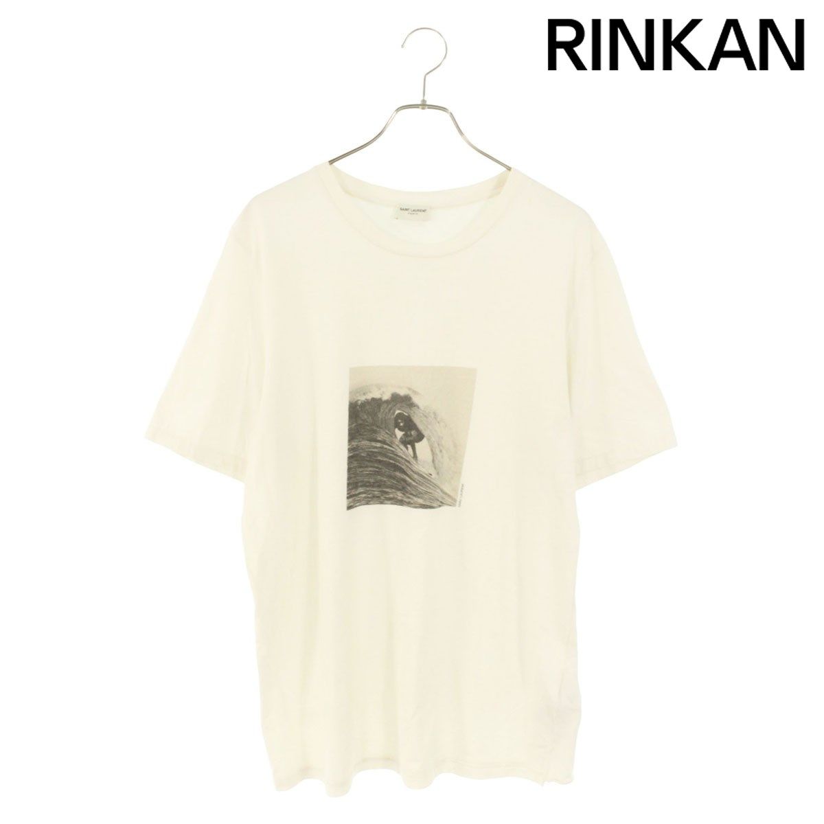 サンローランパリ 650539 Y36AH サーフプリントTシャツ メンズ L