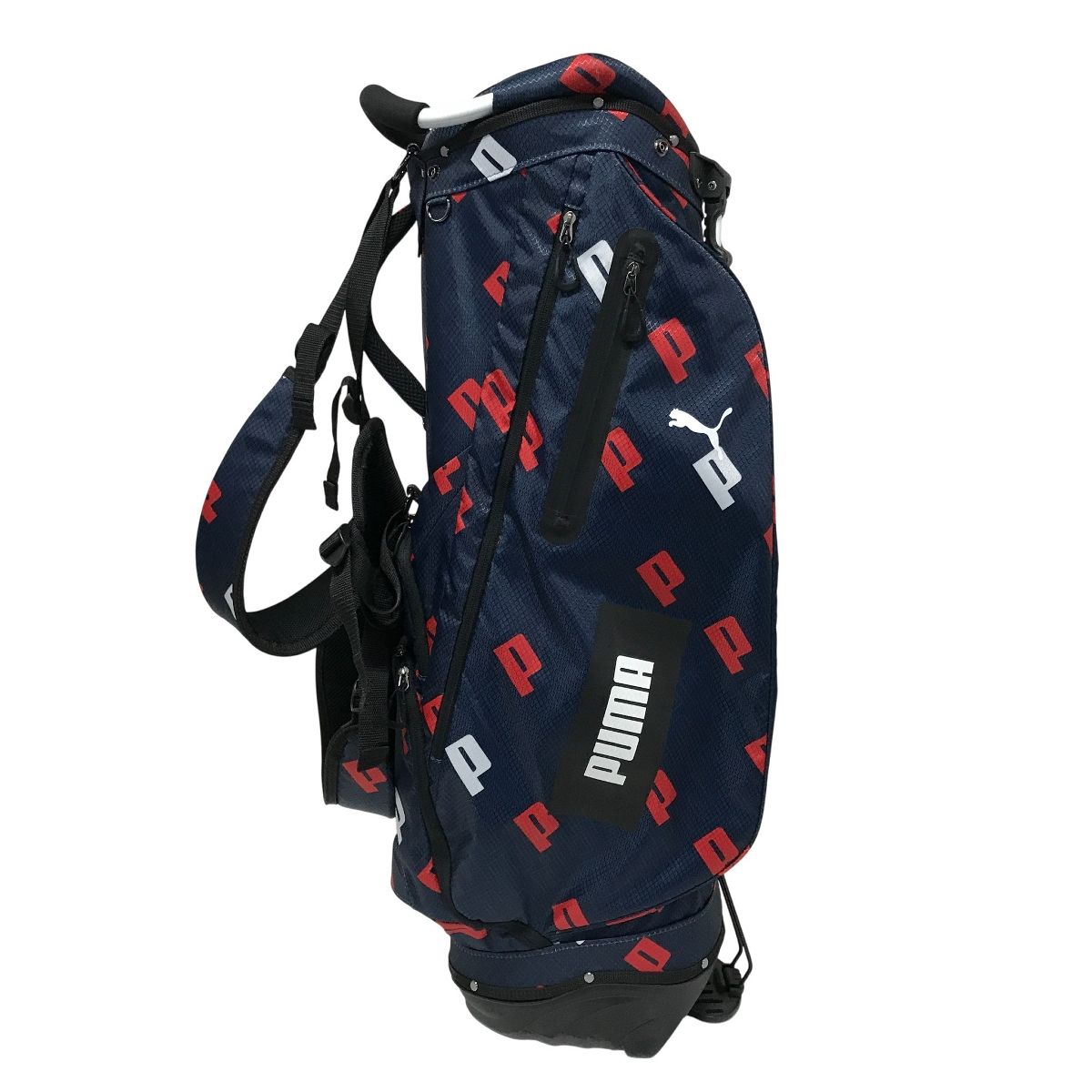 PUMA GOLF Pグラフィック キャディバッグ 5分割 ネイビー プーマ ゴルフバッグ