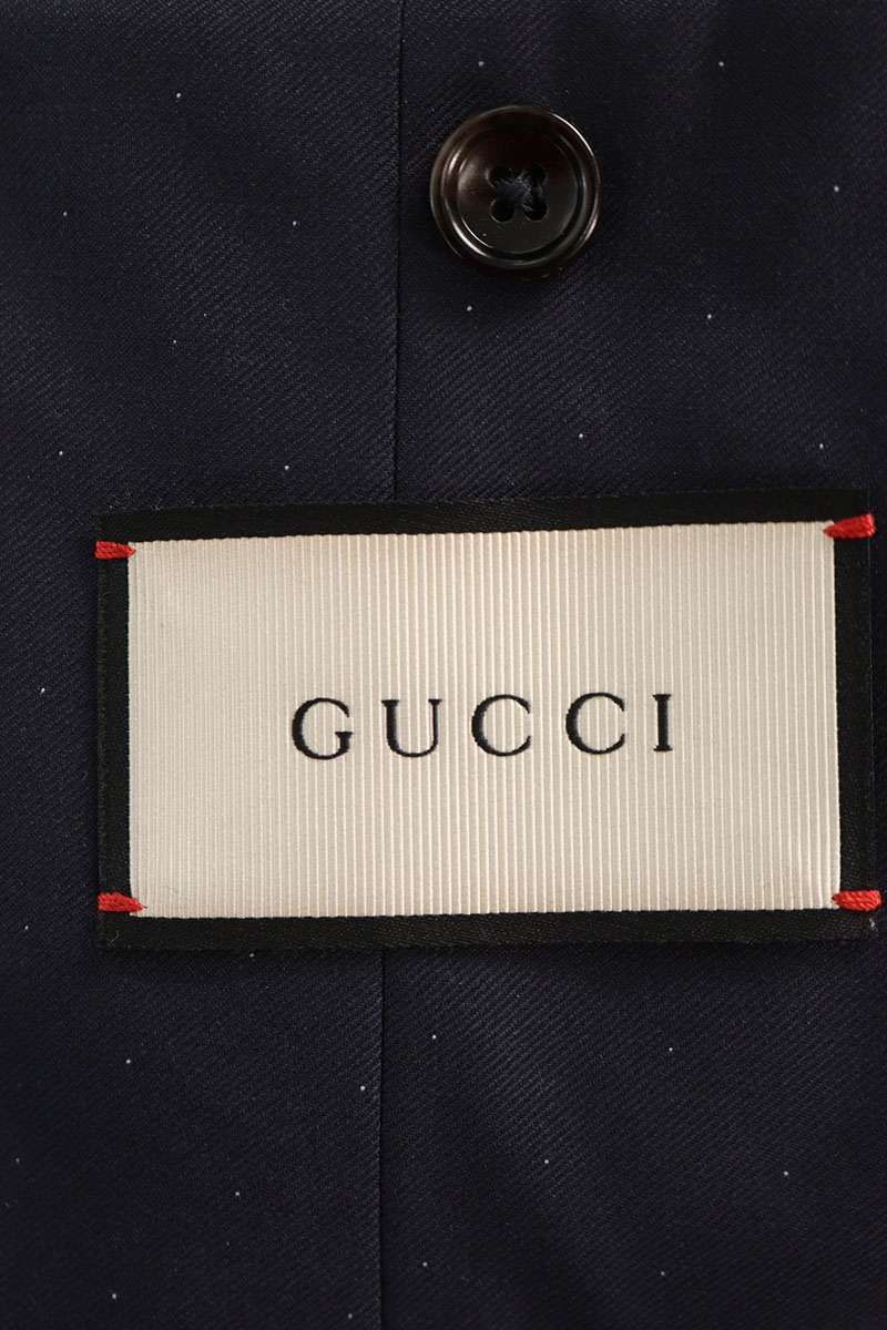 グッチ 932U04 261YFN ドット柄スリーピースセットアップ メンズ 7-44R KANDAIZUMI_COM