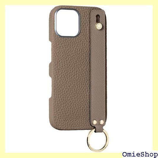 BONAVENTURA for iPhone16 ハンドル付き バックカバーケース ゴールド エトープイタリアンレザー 本革 プレゼント ギフト BWHTG16-ET 2004